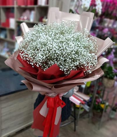 Букет цветов из: Гипсофила в Новый Свет