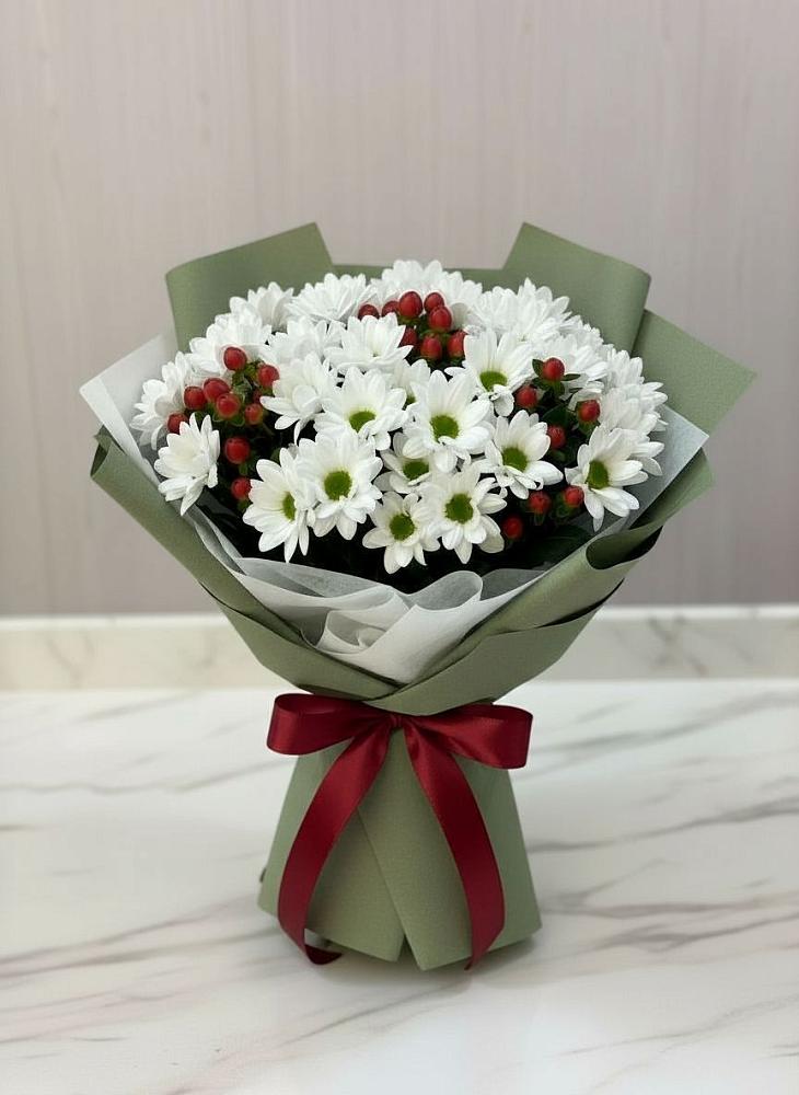 Букет цветов из: Хризантемы в Новый Свет