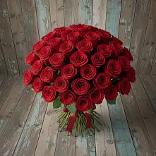 Букет 55 Красных роз Фридом #REPLACE_PRED# Новый Свет