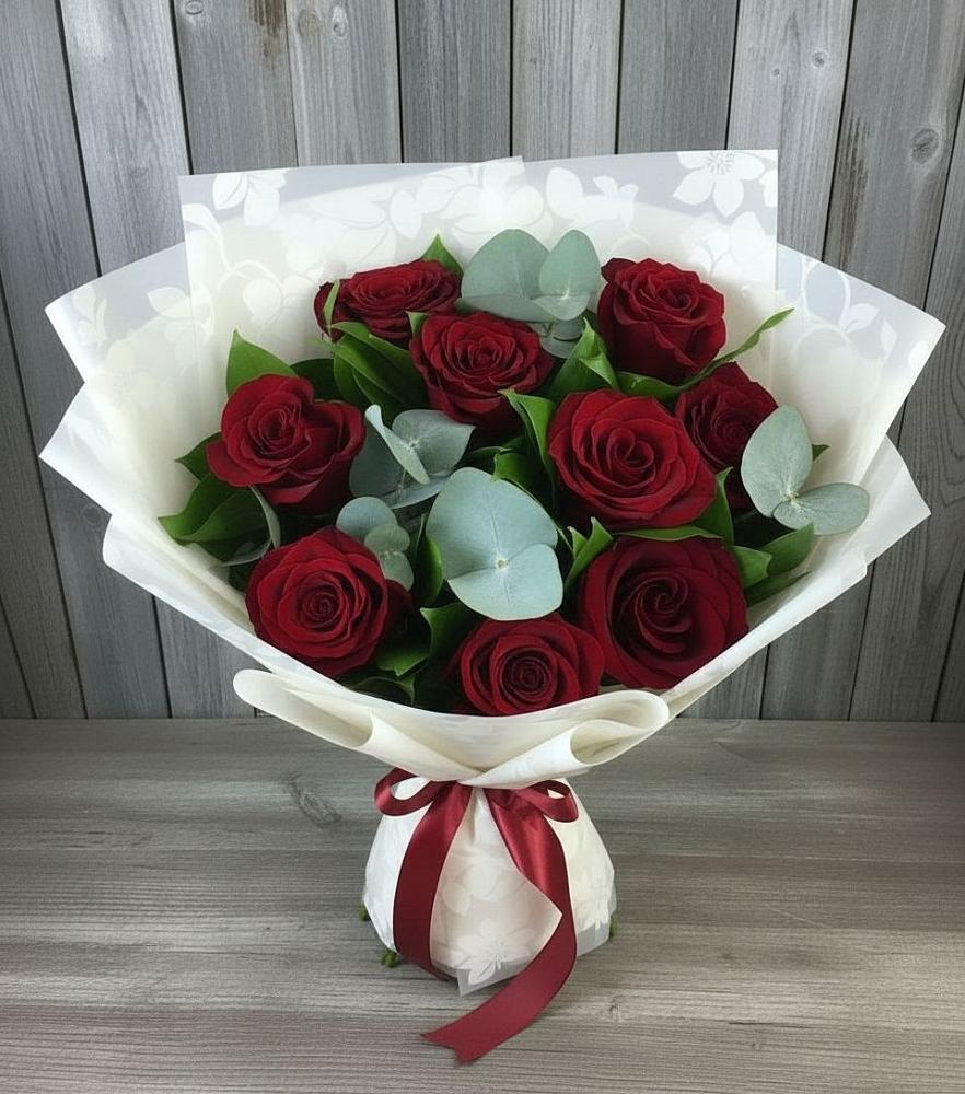 Букет цветов из: Розы в Новый Свет