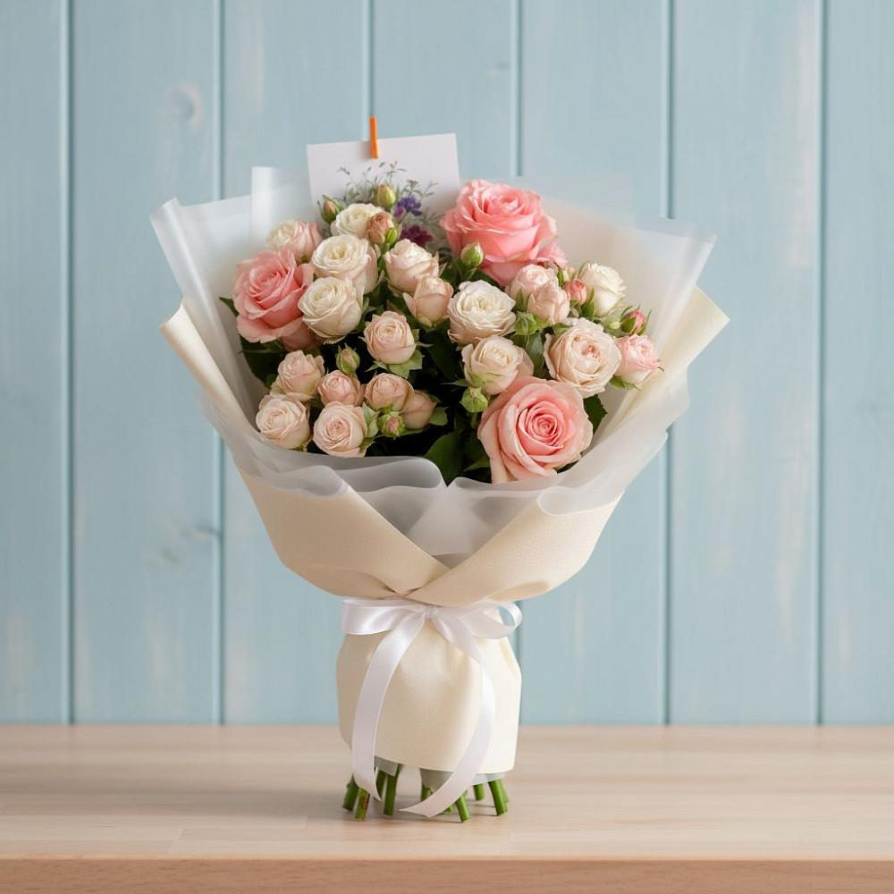 Букет цветов из: Розы в Новый Свет