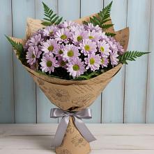 Букет цветов из:  Хризантемы в Новый Свет