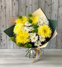 Букет цветов из:  Хризантемы в Новый Свет