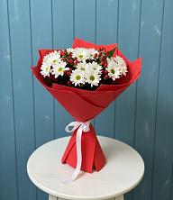 Букет цветов из:  Хризантемы в Новый Свет