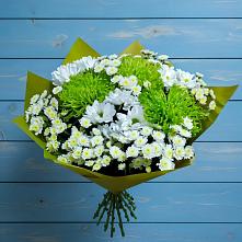 Букет цветов из:  Хризантемы в Новый Свет