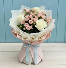 Букет цветов из:  Розы в Новый Свет