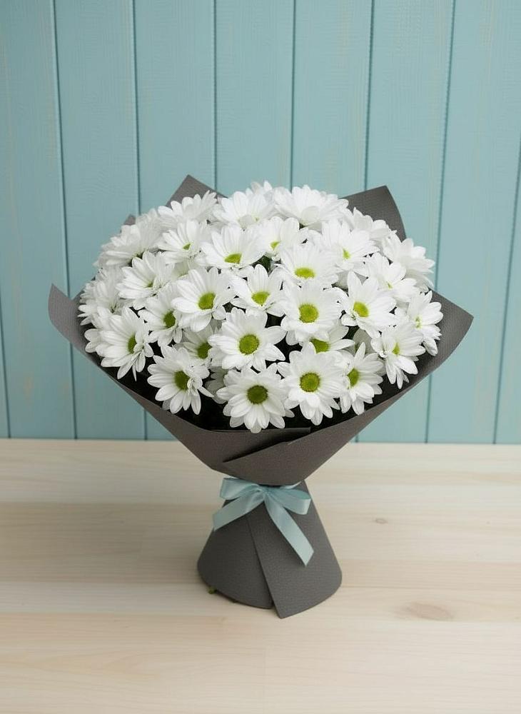 Букет цветов из: Хризантемы в Новый Свет