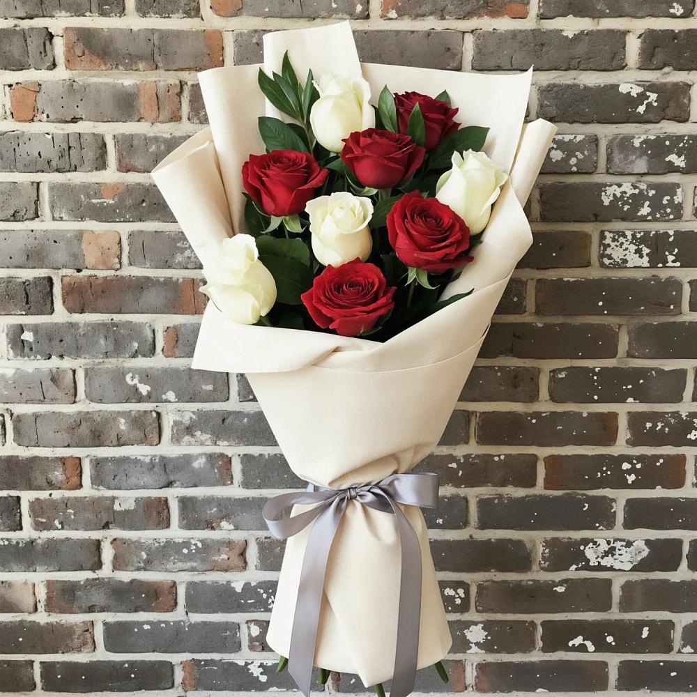 Букет цветов из: Розы в Новый Свет