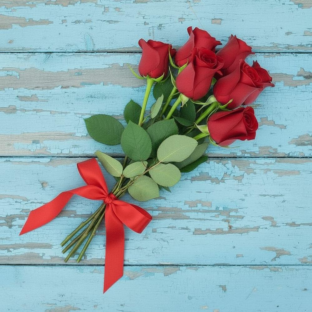 Букет Красные розы в Новый Свет