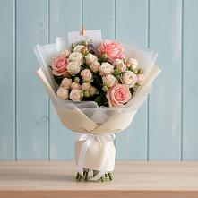 Букет цветов из:  Розы в Новый Свет