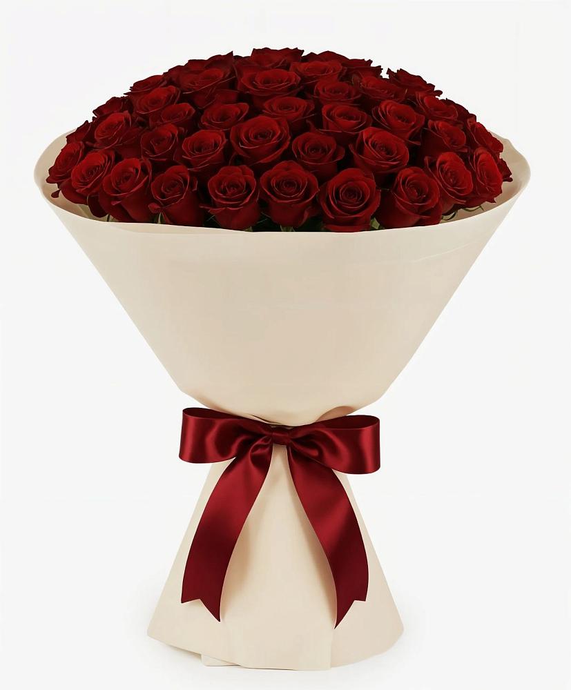 Букет 101 Бордовая роза Блэк Бакарра в Новый Свет