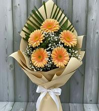 Букет цветов из:  Герберы в Новый Свет