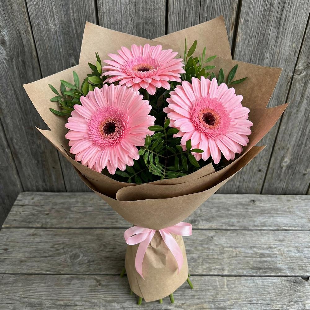 Букет цветов из: Герберы в Новый Свет