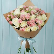Букет цветов из:  Розы #REPLACE_PRED# Новый Свет