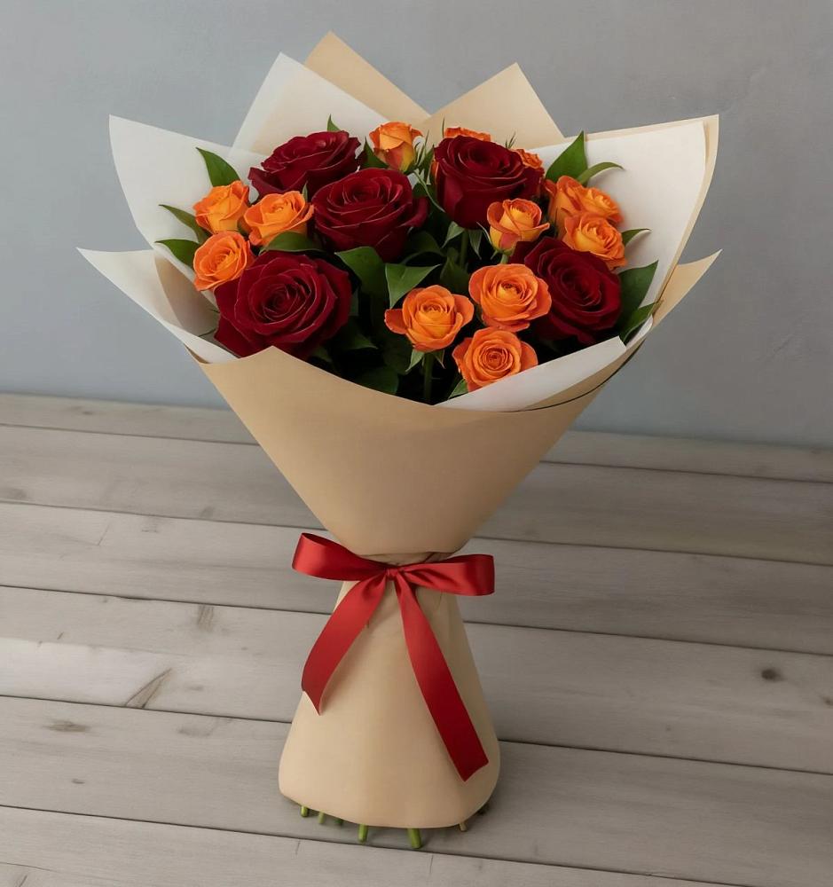 Букет Любовь и восторг в Новый Свет